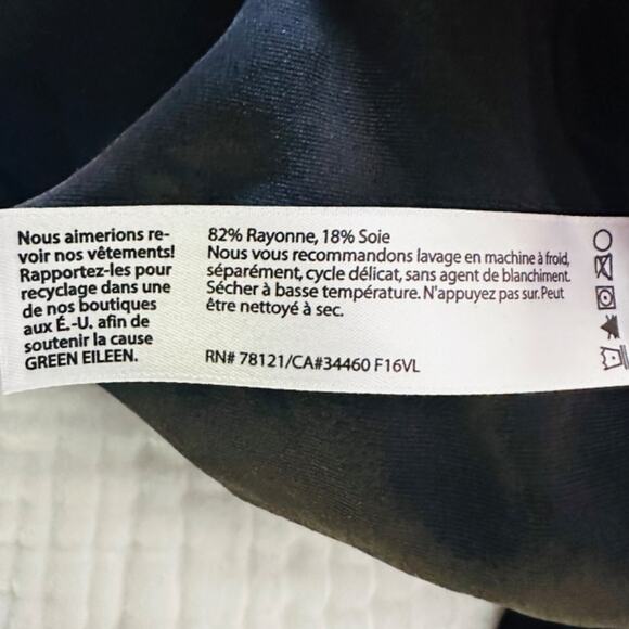 Eileen Fisher - Velvet Mandarin Collar Long Shirt NWOT -  XXL - Picture 9 of 9